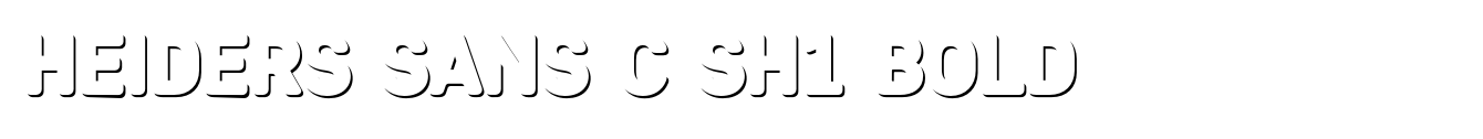 Heiders Sans C Sh1 Bold